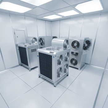 Air filtration systems and fan outlets