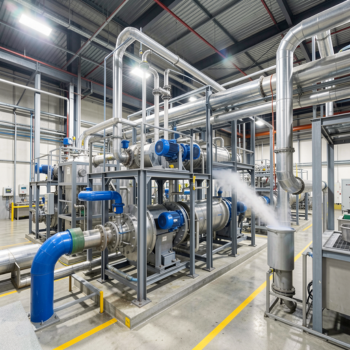 Fertilizer and evaporator discharge systems