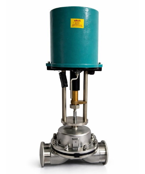 Electric Actuator with Diaphragm Valve 