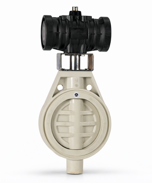 Pneumatic Operated Plastic Butterfly Valve 