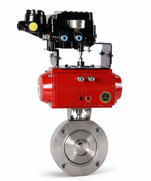 Pneumatic Operated Metal Butterfly Valve 