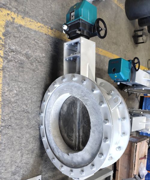 Electrically Operated Refractory-Lined Butterfly Damper