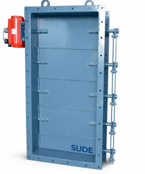 Pneumatically Operated Rectangular Multi-Louver Damper