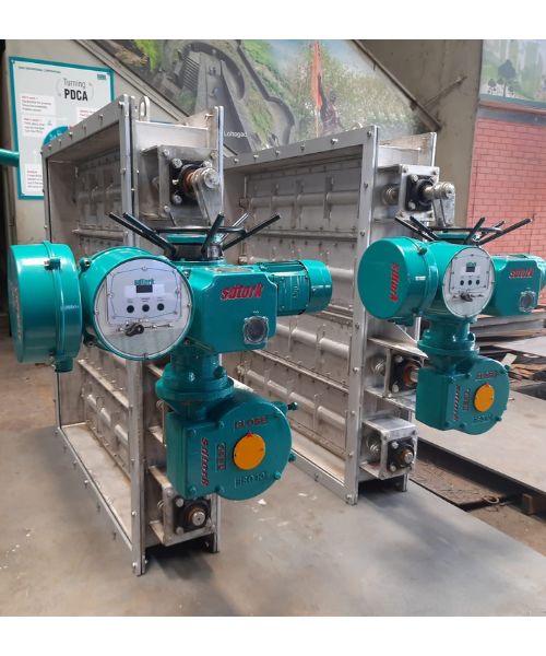 Electrically Operated Square Multi-Louver Damper