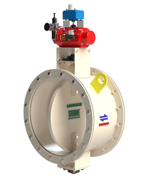 Pneumatically Operated Butterfly Damper