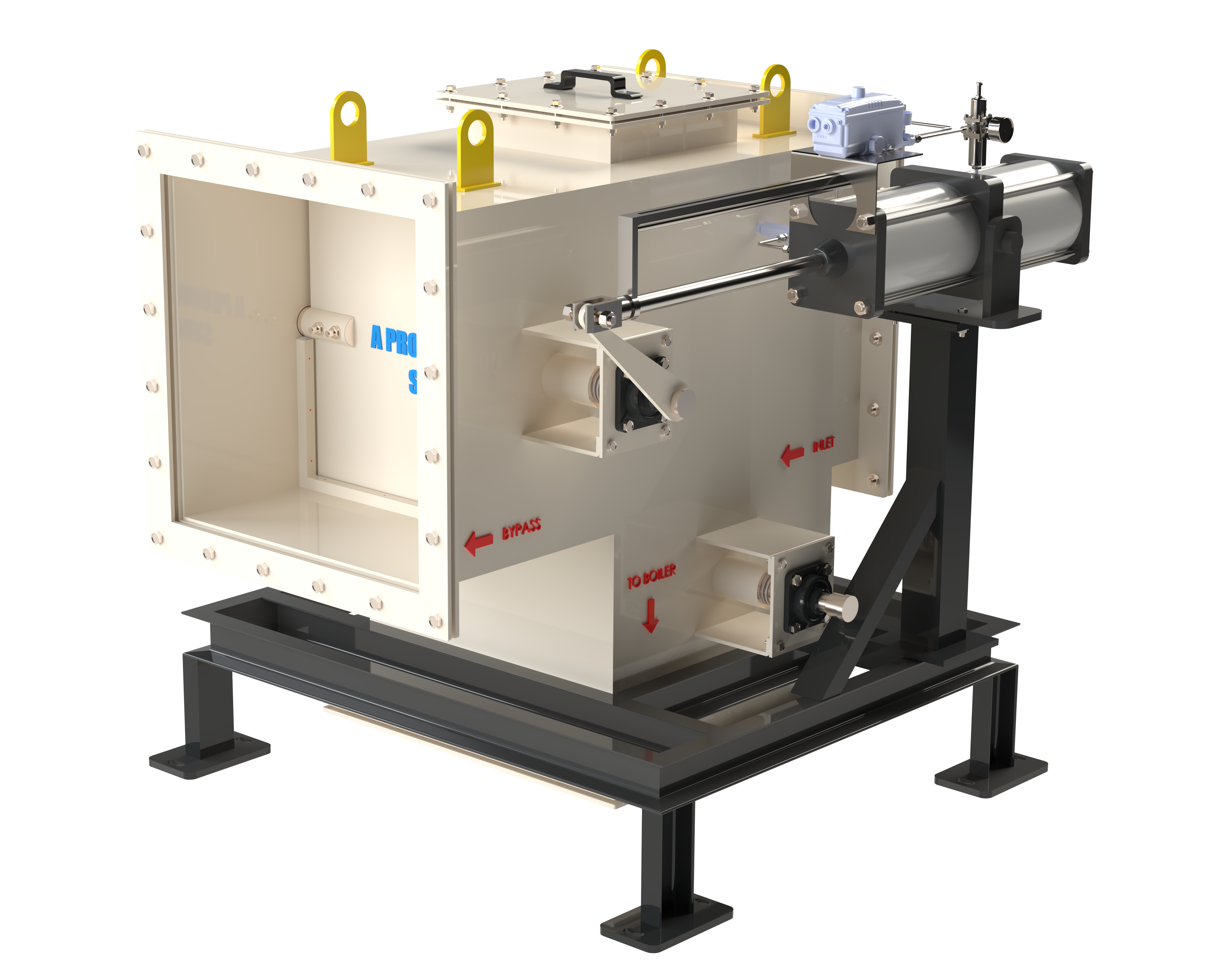 Pneumatic Cylinder Operated Diverter Damper