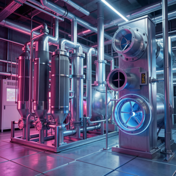 Air or gas shut-off in ESPs, bag filters, and scrubber systems