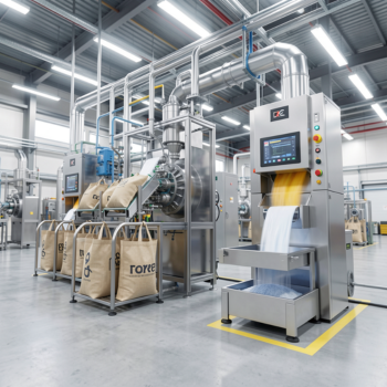 Bag filling and emptying systems